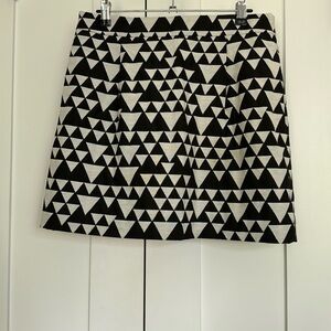 J. Crew triangle print mini skirt
